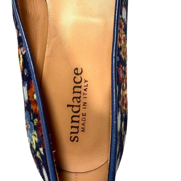 Sundance Marais Pointed Toe Floral Ballet Flats Womens Size 6 EU 36 Italy Shoes - Picture 7 of 9